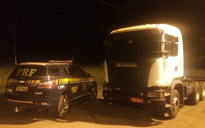 Carreta furtada da Eldorado Brasil é encontrada abandonada na BR-262 em Três Lagoas 