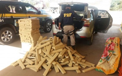PRF  descobre carga de maconha de R$ 500 mil que seria entregue em Três Lagoas