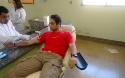 Bombeiros doam sangue ao hemocentro de Três Lagoas