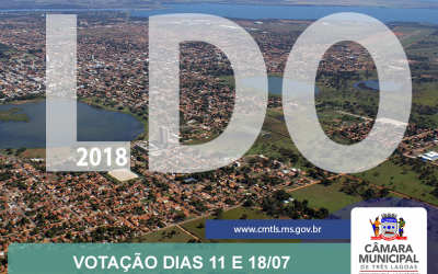 LDO 2018 será votada em sessões extraordinárias