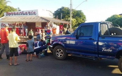 Mulher que pilotava moto tem perda de tecido em acidente