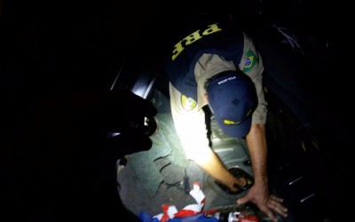 PRF apreende em Água Clara 26 kg de maconha dentro de tanque de combustível