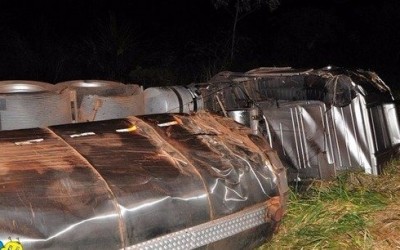 Próximo ao Arapuá, Motorista perde braço em acidente na 262