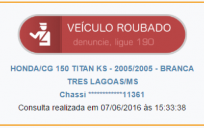 Fotógrafo procura por moto que foi furtada na madrugada em Três Lagoas 