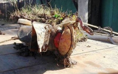 Polícia encontra moto em córrego na região do “Campo Triste”