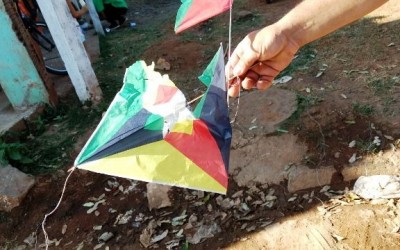 Linha de pipa corta rede elétrica e pouco não mata adolescente no bairro Jupiá 