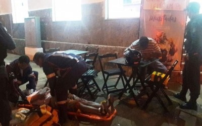 Motociclista fica ferido em acidente com carro no início da noite