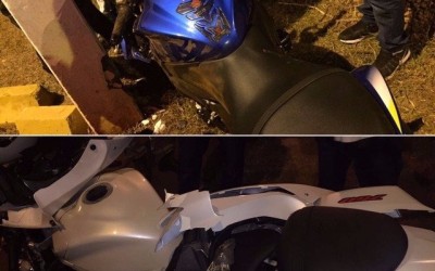 Vídeo que circula nas redes sociais mostra acidente entre motos no Arenamix 