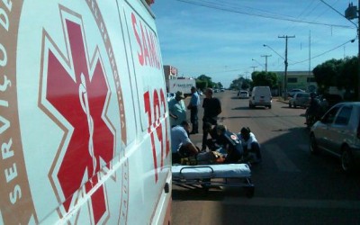 Ciclista de 66 anos provoca acidente na Clodoaldo Garcia 
