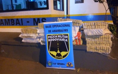 Entorpecente é apreendido pela Polícia de Amambaí (MS) 