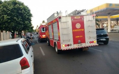 Funcionária de lavanderia fica ferida em incêndio registrado no Centro de Três Lagoas 