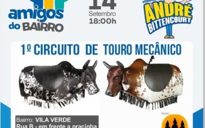 Vereador organiza Circuito de Touro Mecânico nos bairros de Três Lagoas