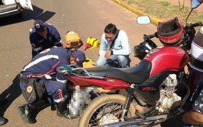 Acidente no bairro JK deixa uma pessoa ferida 