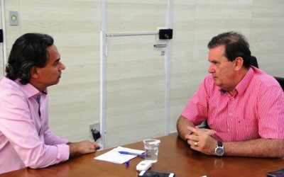 Deputado Eduardo Rocha visita prefeito de Campo Grande, Marquinhos Trad