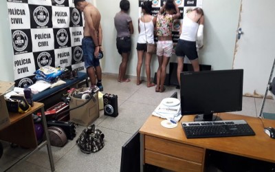 SIG prende cinco pessoas e apreende diversos objetos furtados