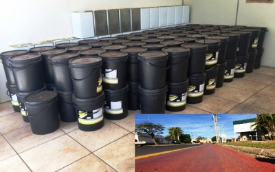 Tinta usada em “ciclofaixa” é guardada em secretaria; população questiona qualidade dos serviços