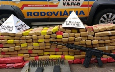 Jovem que saiu de Três Lagoas é detido em MG com drogas, fuzil e munições