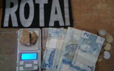 PM recupera bicicleta furtada e apreende um menor por tráfico de drogas