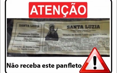 Paróquia Santa Luzia emite alerta de falso pedido de ajuda em nome da igreja
