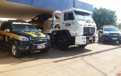 Suspeitos de tráfico de drogas são presos em ação conjunta entre PRF e PM