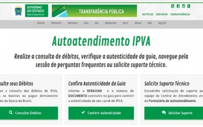 Governo disponibiliza autoatendimento para consulta de débitos, autenticidade da guia e mais