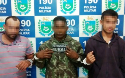 Após abate de animal, Patrulha Rural detém três pessoas na zona rural do municipio‏