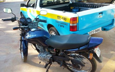 Moto furtada no Santos Dumont é recuperada pela equipe da Rádio Patrulha da PM 