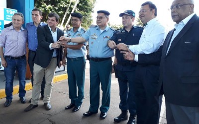Fibria realiza entrega de viaturas para Polícia Militar de Três Lagoas