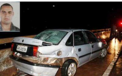 Recruta do Exército de Três Lagoas sofre acidente de carro em ponte e é lançado no rio Tietê