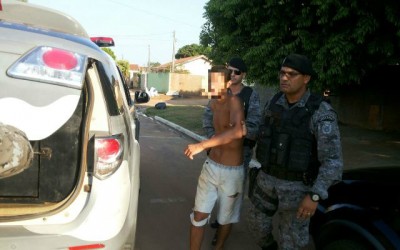 Jovem que quebrou carro de professor é preso pela ROTAI 