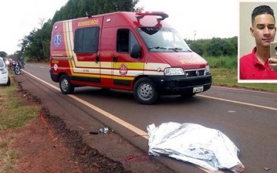 Jovem que pilotava moto com placa de Três Lagoas morre após colidir em caminhonete