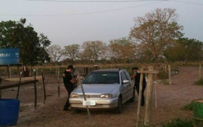 Carro usado em fuga de jovens é localizado e apreendido na Rua Egídio Thomé 