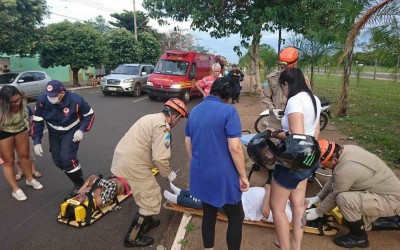 PM registra atropelamento na Avenida Rosário Congro 