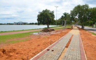 Próximo de conclusão, calçamento da Lagoa Maior garante ocupação à reeducandos