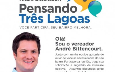 André Bittencourt convida moradores do Vila Piloto  para o projeto “Pensando Três Lagoas”