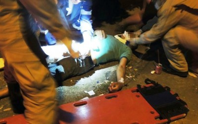 Grave acidente deixa duas pessoas feridas no bairro Vila Nova 