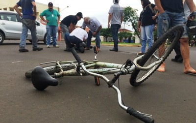 Mecânico fica ferido após sofrer acidente no bairro Vila Nova 