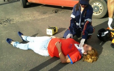 Mulher de 34 anos fica ferida em acidente registrado nesta 5º feira 