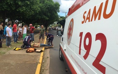 Idoso de 81 anos é atropleado na Avenida Filinto Müller no bairro Lapa