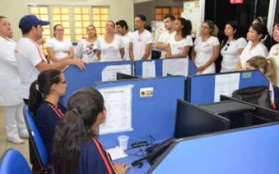 SAMU recebe visita de alunos de escola técnica de Ilha Solteira – SP