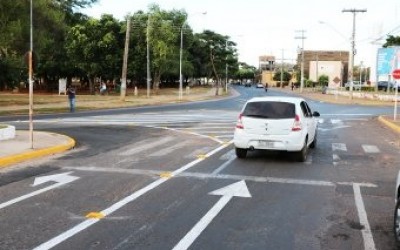 Rotatória em trecho da Avenida da Circular da Lagoa Maior é retirada