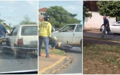 Idoso que passou por cima de moto em Três Lagoas se apresenta a polícia
