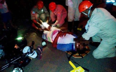 Acidente no bairro Carioca deixa duas pessoas feridas 