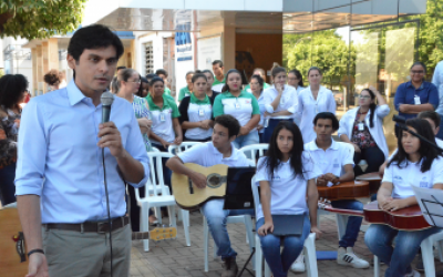 Vice-prefeito de Três Lagoas participa da recepção do Hospital Auxiliadora à Irmã Sílvia Boullosa