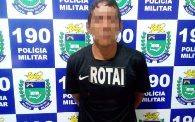 Bandido trapalhão é preso pela ROTAI no bairro Nossa Senhora Aparecida