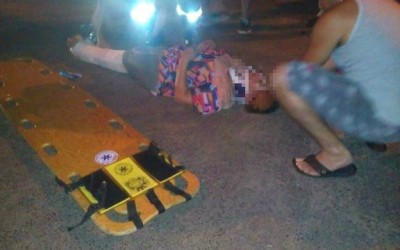 Idosa é atropelada por Fiat Uno; motorista fugiu do local sem prestar socorro