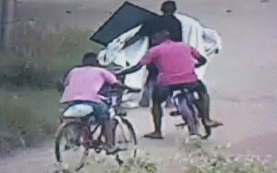 Central de monitoramento da Polícia Militar flagra trio logo após furto no bairro Jardim Flamboyant  