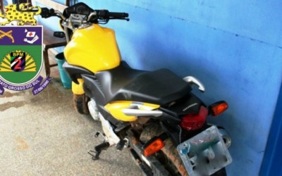 Polícia de Três Lagoas recupera moto que foi furtada em Julho 