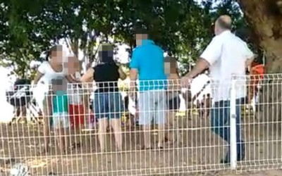Criança diz que “vovozinha” lhe bateu e causa desentendimento no parquinho da lagoa maior