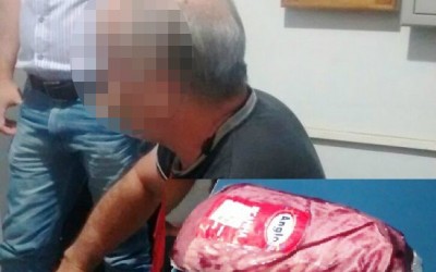Idoso que furtava picanha em supermercado é detido pela PM 